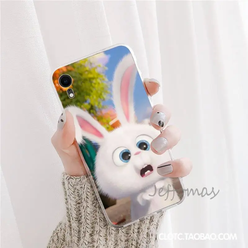 

Cartoon cute white rabbit Phone Case For iphone 12 5 5s 5c se 6 6s 7 8 plus x xs xr 11 pro max mini