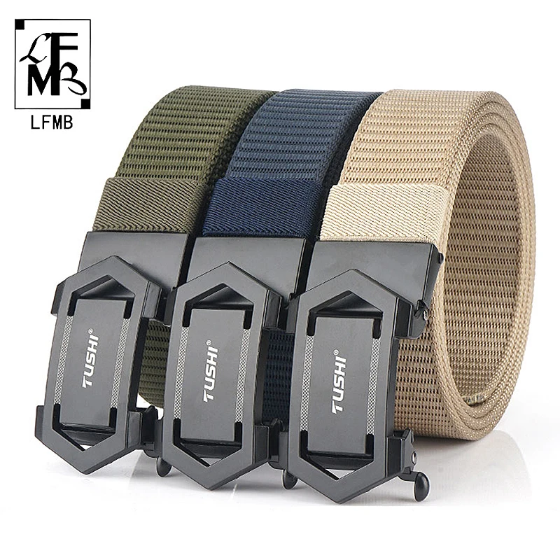 

[LFMB]High Quality Canvas Belts For Jeans Male Military Equipment Outdoor Tactical Belt Men Strap Ceinture Femme