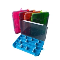 fishing lures box easy to carry solid color compact fishing tackle box storage trays lures container for crucian carp