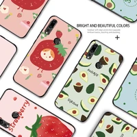 cute cartoon fruit matter soft silicone tpu phone case for huawei p smart p40 lite p30 p20 mate 10 pro 20 lite 30 nova 5i 5t 7i