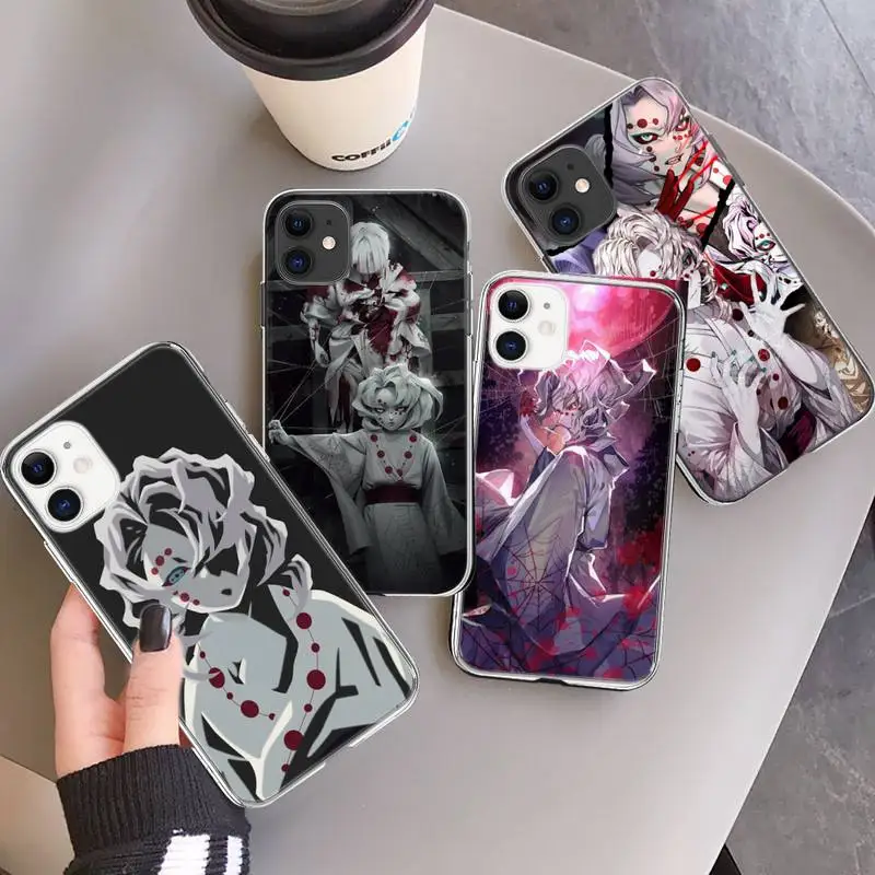 

manga Rui Demon Slayer anime Phone Case Transparent for iPhone 6 7 8 11 12 s mini pro X XS XR MAX Plus