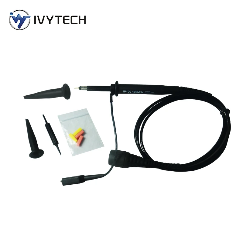 IVYTECH IP100 щуп осциллографа DC 6MHz 100MHz Osciloscopio тестовые Щупы для Tektronix HP Scope Clip Probe 100