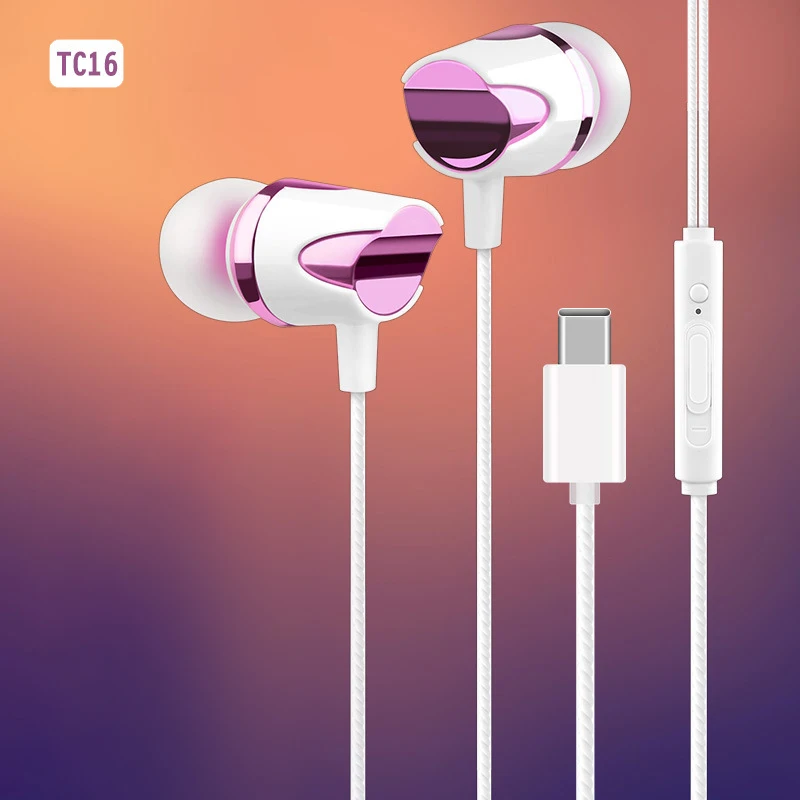 Кабель с разъемом USB типа C наушники проводные лотоса микрофоном для Huawei P30 P20 Pro