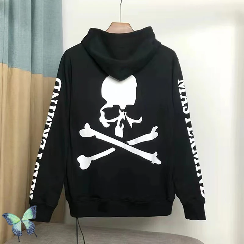 

Флисовая толстовка с капюшоном и принтом черепа для мужчин и женщин