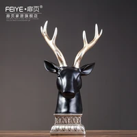 north america european home sitting room porch study resin furnishing articles moose head office decoration decoration