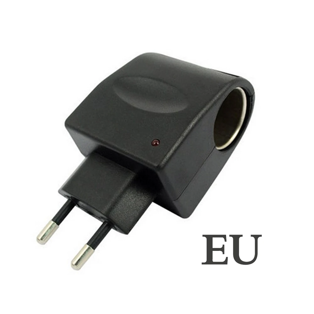 1 шт. EU AC 220V To DC 12V автомобильный прикуриватель адаптер питания черный конвертер