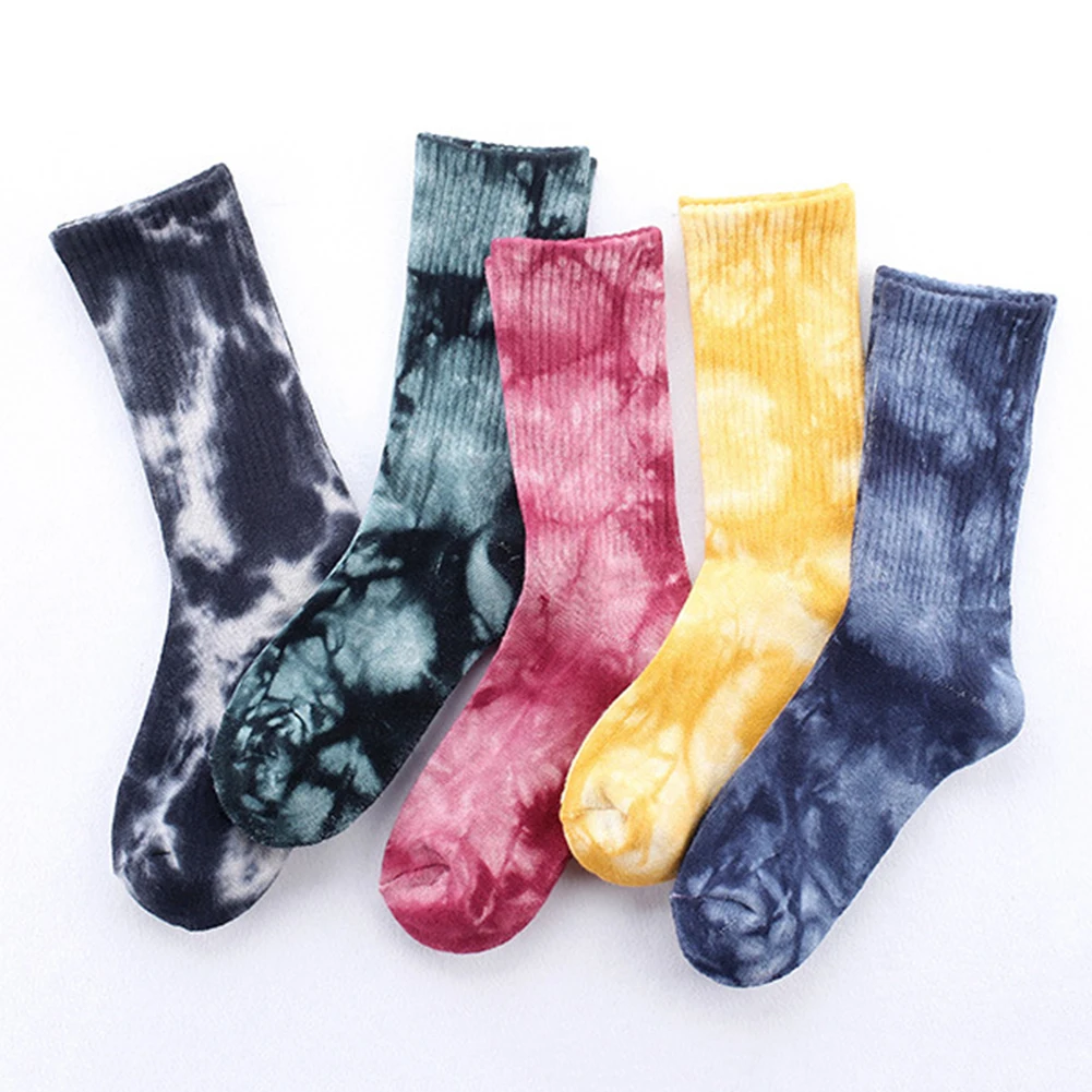 

Sports Street Skateboarding tie-dye Graffiti Tide Socks In Tube Sock For Men and Women Couples ing Autumn and Winter New Product