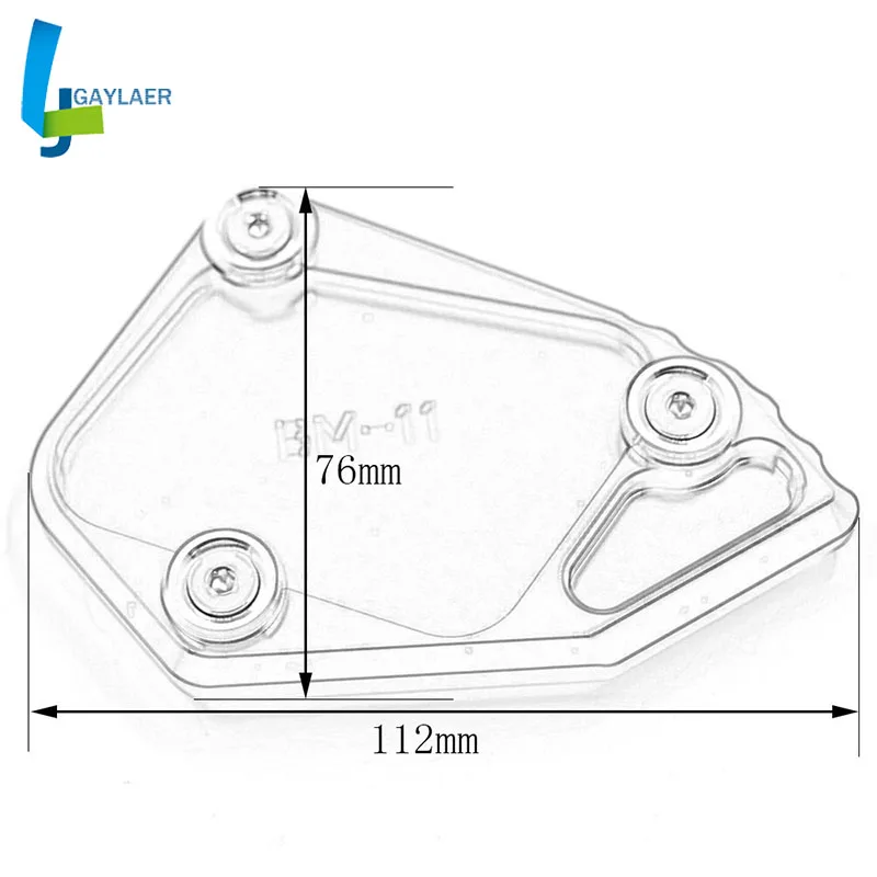

CNC motorBike R1200GS CNC Kickstand Stand Plate Pad Extension Side Stand Enlarger for BMW R1200ADV 2008 -2012 motorcycle