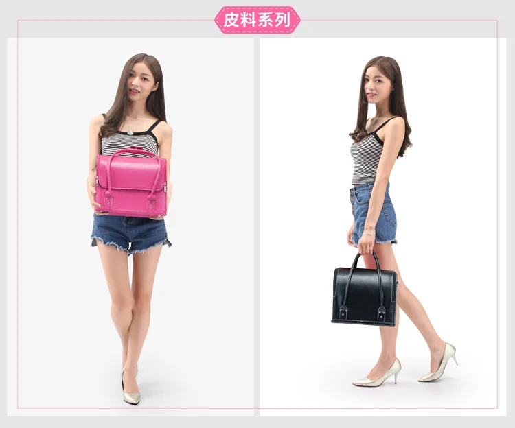 Женская косметичка вместительная Многоуровневая портативная чемодан роскошная