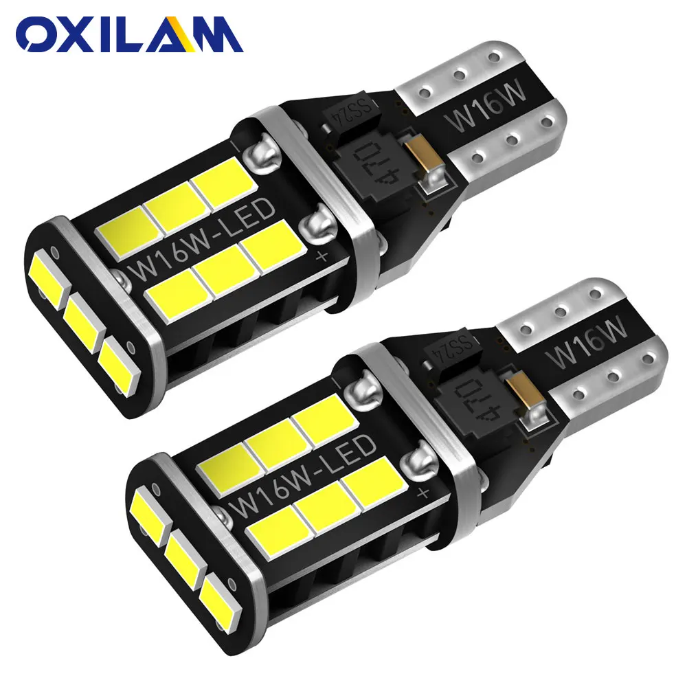 

Светодиодсветодиодный лампы Canbus T16 T15 W16W, 2 шт., автомобисветильник фонари заднего хода 2835SMD, без ошибок, 921 912, задний стоп-сигнал, 6500K, белые авт...