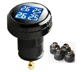 Умный автомобиль TPMS система контроля давления в шинах светодиодный