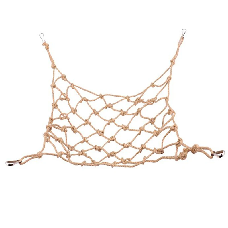 Игрушка для попугая птицы пеньковая веревка скалолазание сетка животных