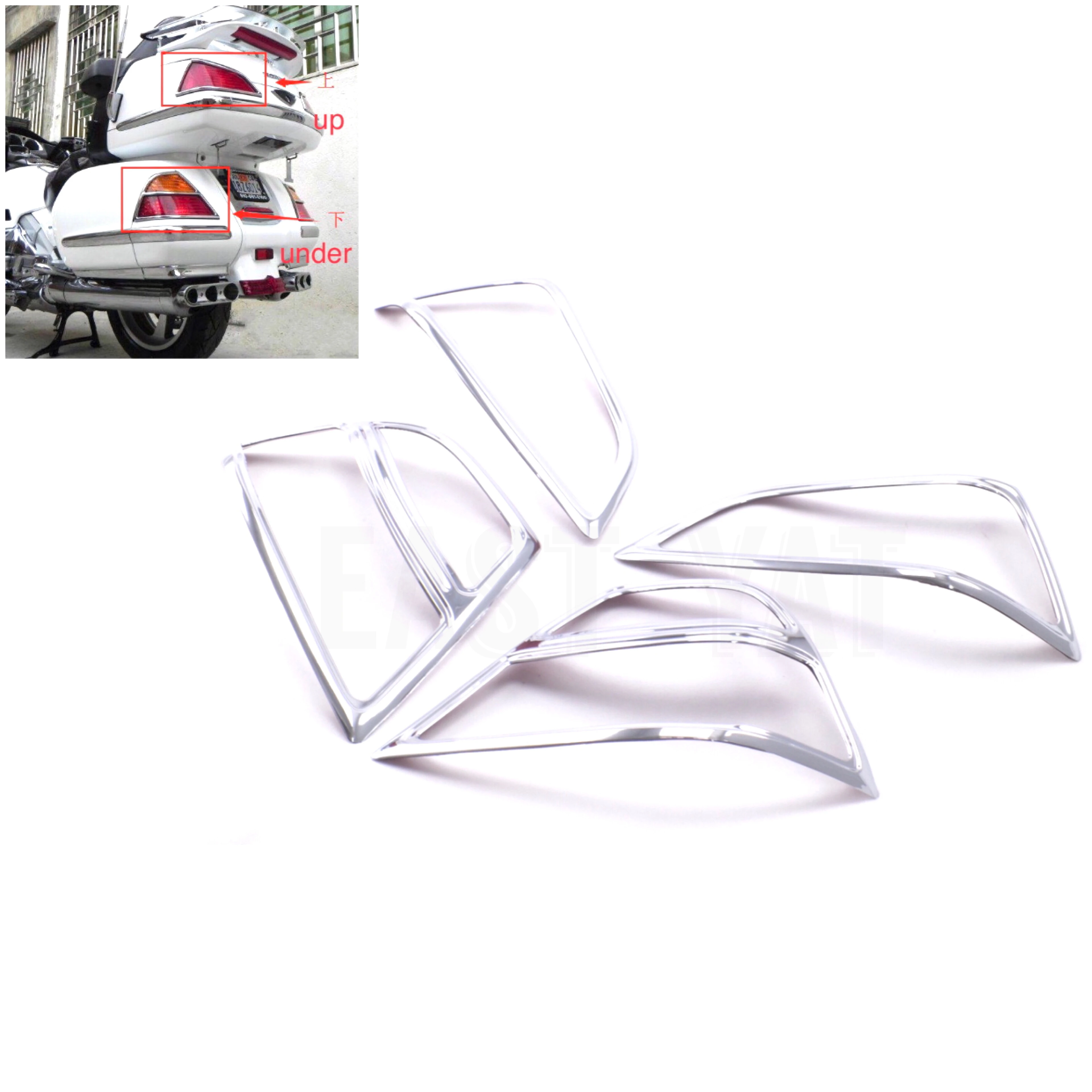 GL1800 Задние украшения хромированные декоративные детали акценты обтекатель