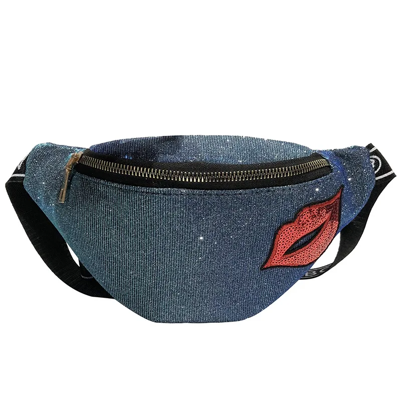 6 Waist pack JZYZQBX Женская поясная сумка с блестками, поясная сумка, сумка формы «банан», мини поясная сумка, Женская поясная сумка, нагрудная сумка - Цвет: 6 Waist pack