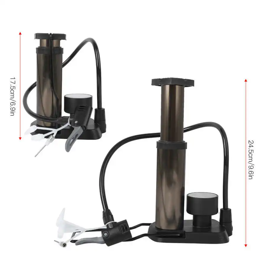 Велосипед Педальный насос мини переносной прочная Педаль тип надувной барометр