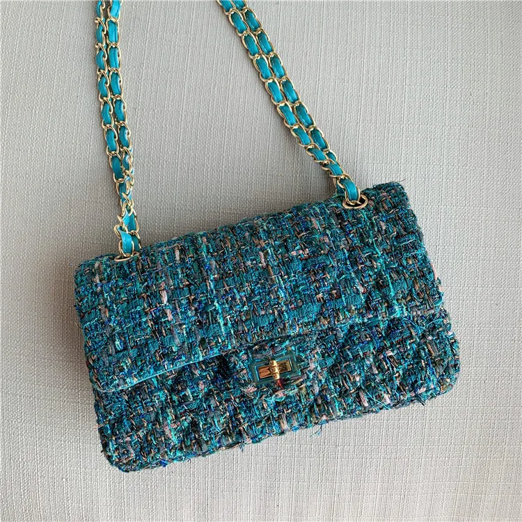 2019 осенняя и зимняя шерстяная тканая сумка маленькая квадратная из овчины