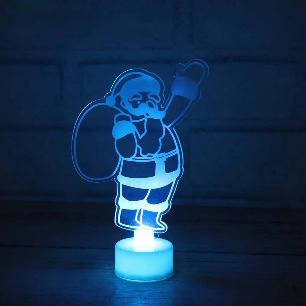

Christmas Tree Night Light Colorful Acrylic Night Lamp Christmas Gift Light Luminous Christmas Tree Shape Night Lamp