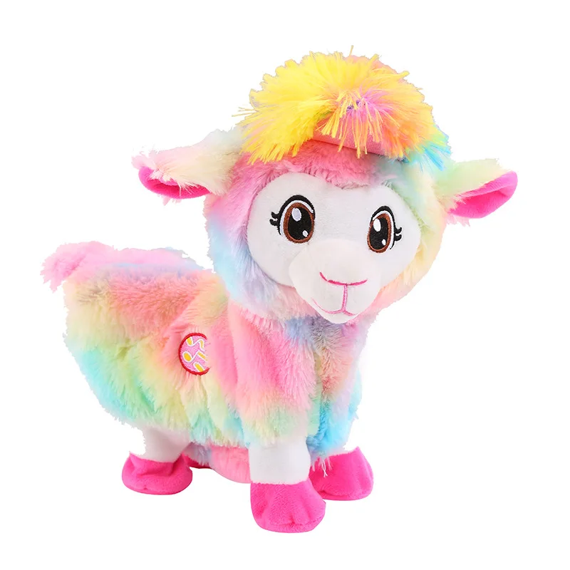 30 см музыкальная вокальная короткая плюшевая игрушка Boppi Pets Alive America Story Twisted Ass Alpaca