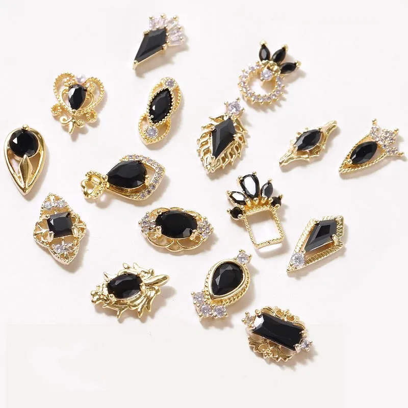 3 шт./компл. ногтя украшения из сплава с Стразы Жемчуг С кристалалми и стразами