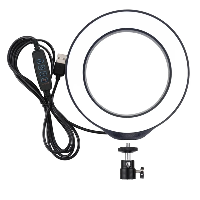 Кольцевой светильник для фотосъемки светодиодный осветитель с регулируемой