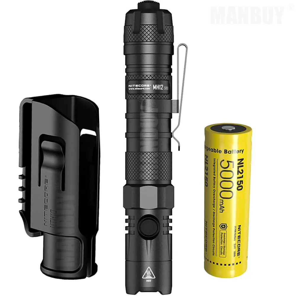 Оригинальное зарядное устройство Nitecore MH12v2 1200LM Cree XP- L2 V6 светодиодный USB-C