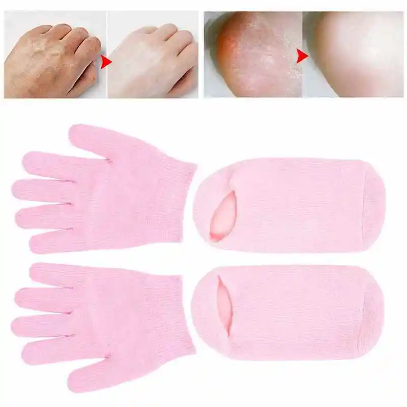 

Набор увлажняющих гелевых носков ROSOTENA, перчатки с треснувшим восстановлением, отшелушивающим эфирным маслом, средство для ухода за кожей л...