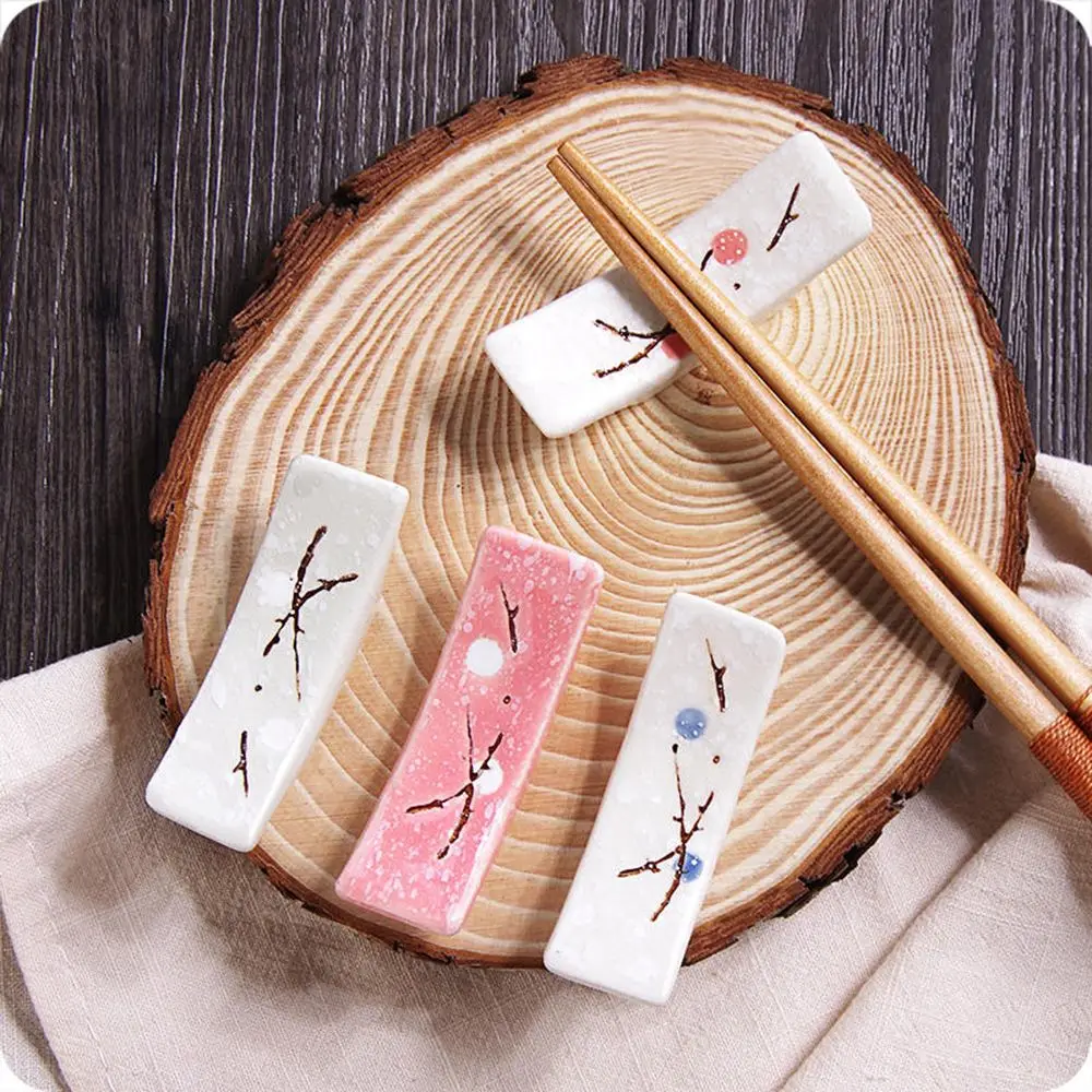 1 шт. керамический держатель для палочек в японском стиле со снежинками