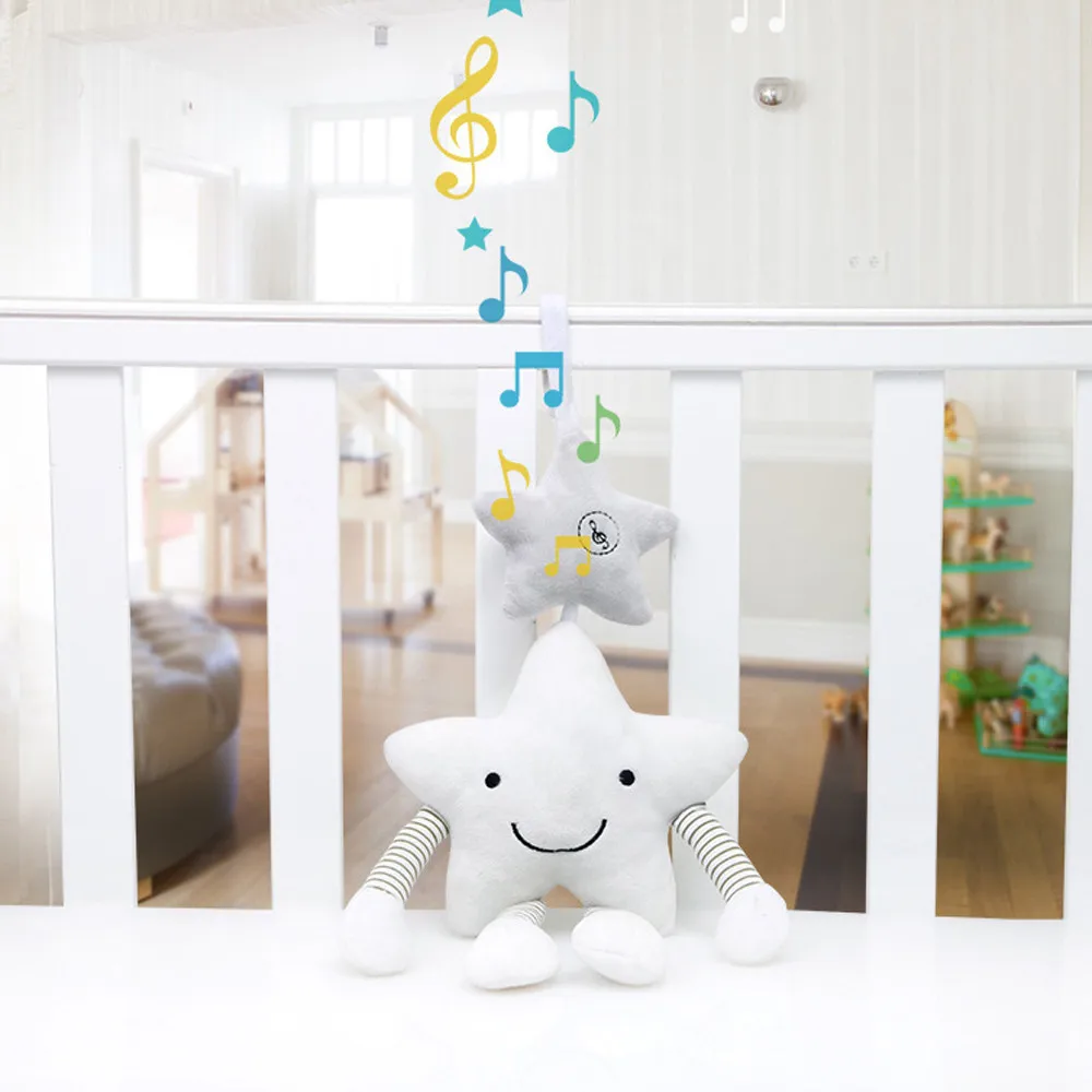 Плюшевая погремушка для малышей детская коляска Pentagr подвесная игрушка