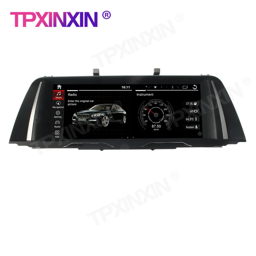 저렴한 8 + 256G 무선 Carplay BMW 5 시리즈 F10 F11 2009-2016 자동차 멀티미디어 플레이어 자동차 스테레오 GPS 네비게이션 자동 라디오 헤드 유닛