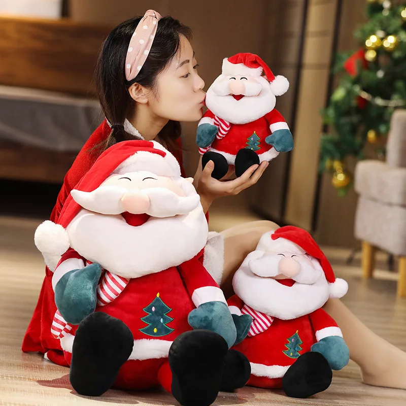 

New Kawaii Christmas Doll Cute Cartoon Cane Santa Claus Pillow Santa Claus Christmas Doll Cute Birthday Christmas Gift