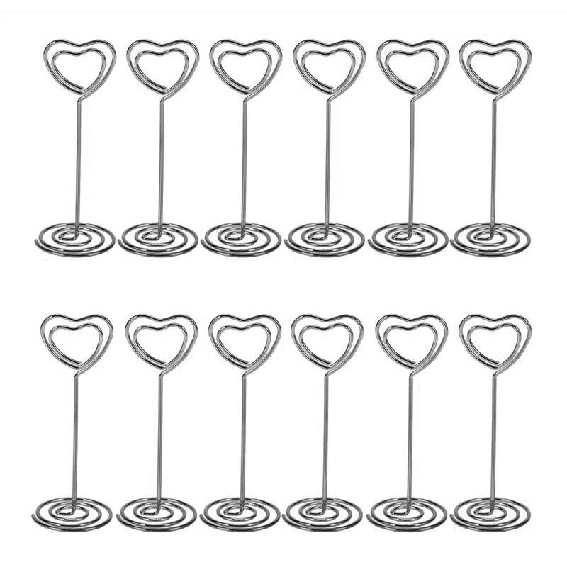 

Держатели для фотографий золотые металлические 12 шт