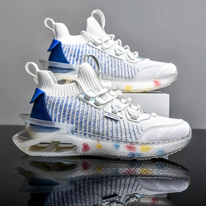 

Men Sneakers Breathable Running Shoes Outdoor Sport Fashion Comfortable Casual Gym Mens Shoes Light Design Springblade Sneakers
