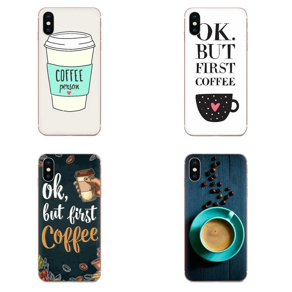 Мягкий узор Ok But First Coffee для Huawei Honor 10 10i 20 20i 8S lite Y9 Prime Y7 2019 Y5 2018 p40 pro|Бамперы| |