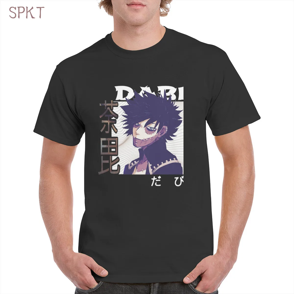 

DABI My hero comics 100%Cotton Tshirt Top Harajuku Aesthetic Tshirt Oversized clothes Female/Man