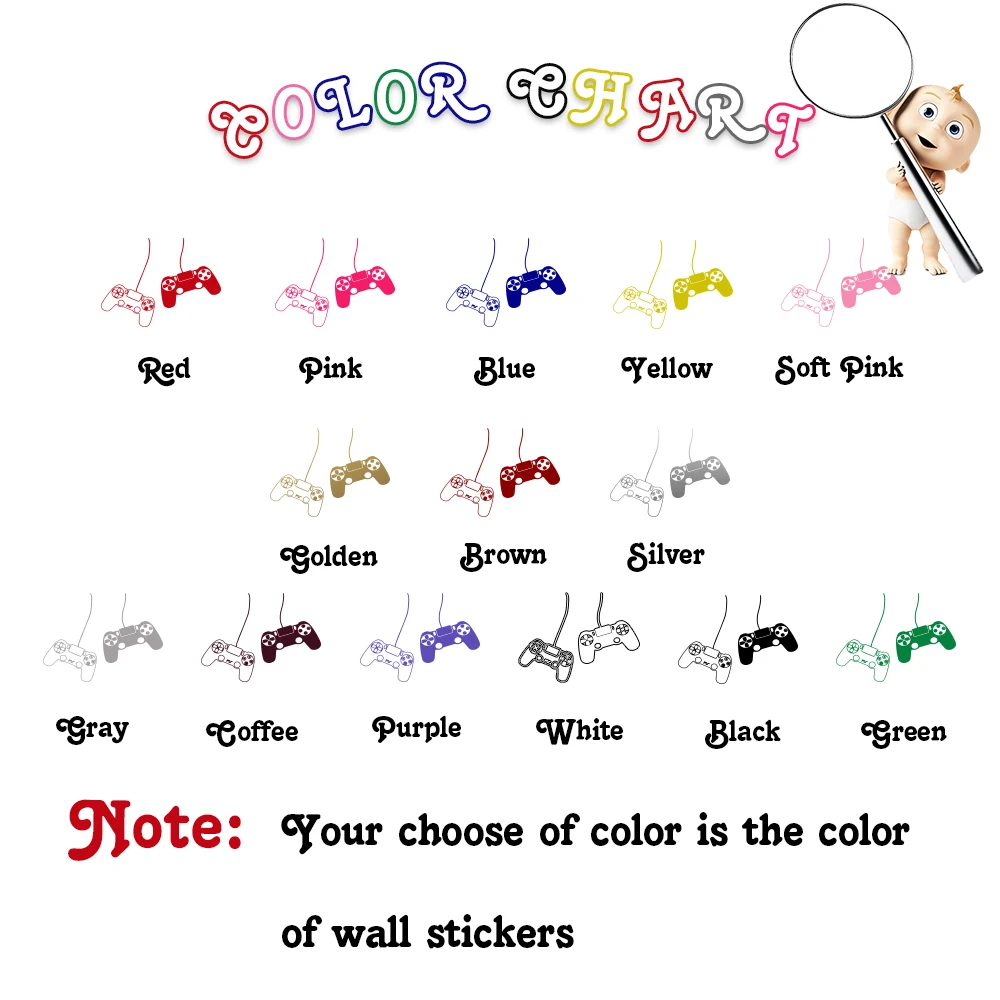 Отличная наклейка геймер ручка обои стикер на стену s для мальчиков наклейки