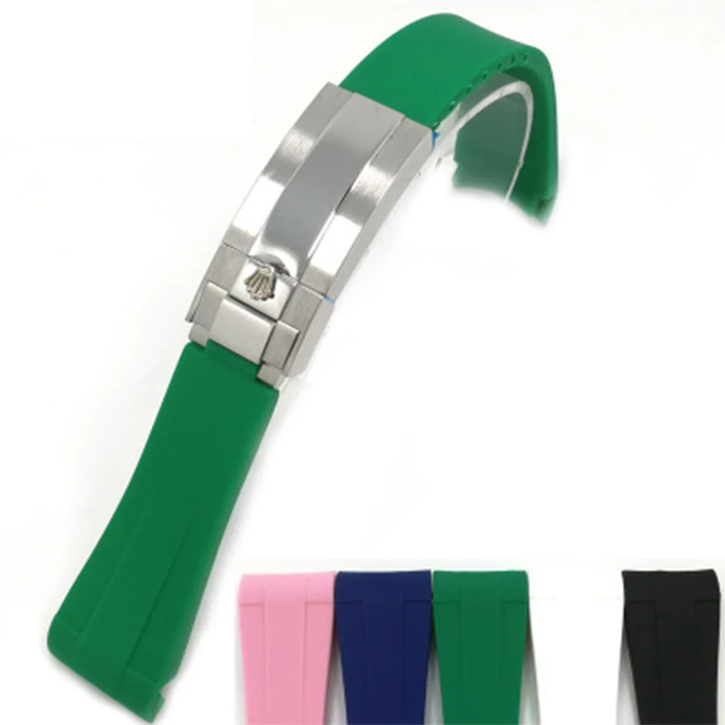 Высококачественный силиконовый мягкий удобный ремешок для часов с твердой