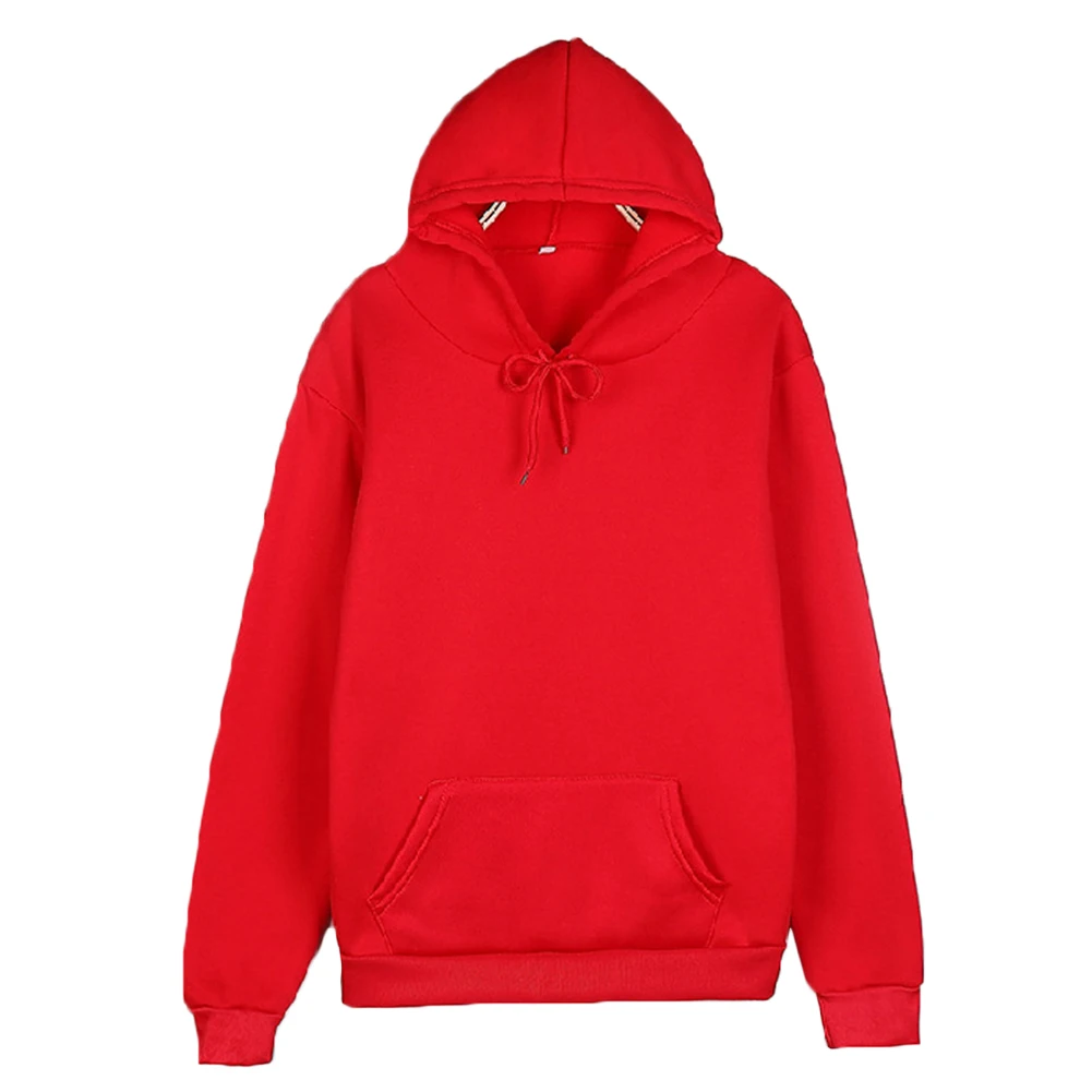 loose oversize hoodies sweatshirt Unisex Autumn Solid Color Long Sleeve Pocket Hoodie Loose Sweatshirt Pullover women clothes