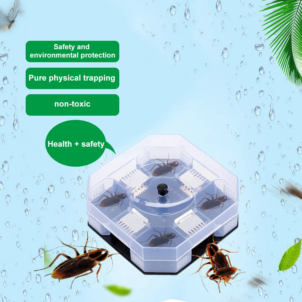 3/5 шт. многоразовая искусственная ловушка для тараканов с приманками Нетоксичная