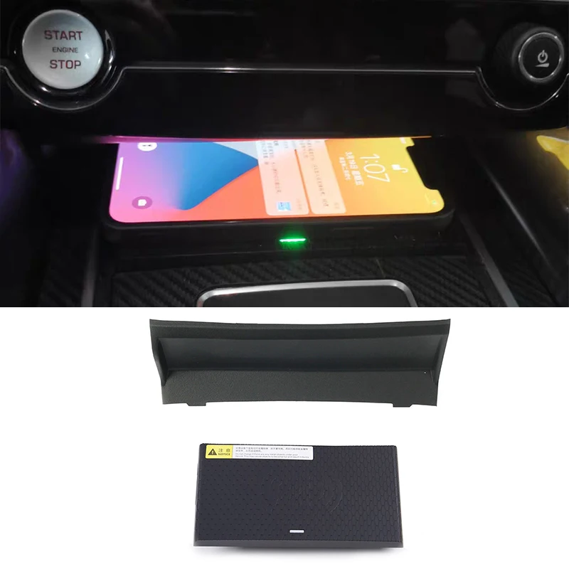 

15W fast phone charger car QI wireless charger charging plate pad for Jaguar XF XFL XE F-PACE 2017 2018 2019 accessories