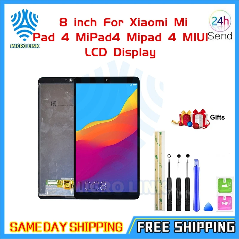 

New 8" inch For Xiaomi Mi Pad 4 MiPad4 Mipad 4 MIUI LCD Display + Touch Screen Digitizer Glass Full Assembly Tablet PC LCD
