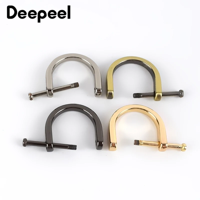 

10pcs Deepeel 19mm Detachable Screw D Buckles Metal Bag Clasp Handbag Strap Belt Hooks Handle Connector Hanger DIY Craft BF657