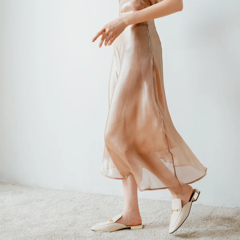 Весенний женский атласный Шелковый комплект с юбкой однотонный жилет и юбка