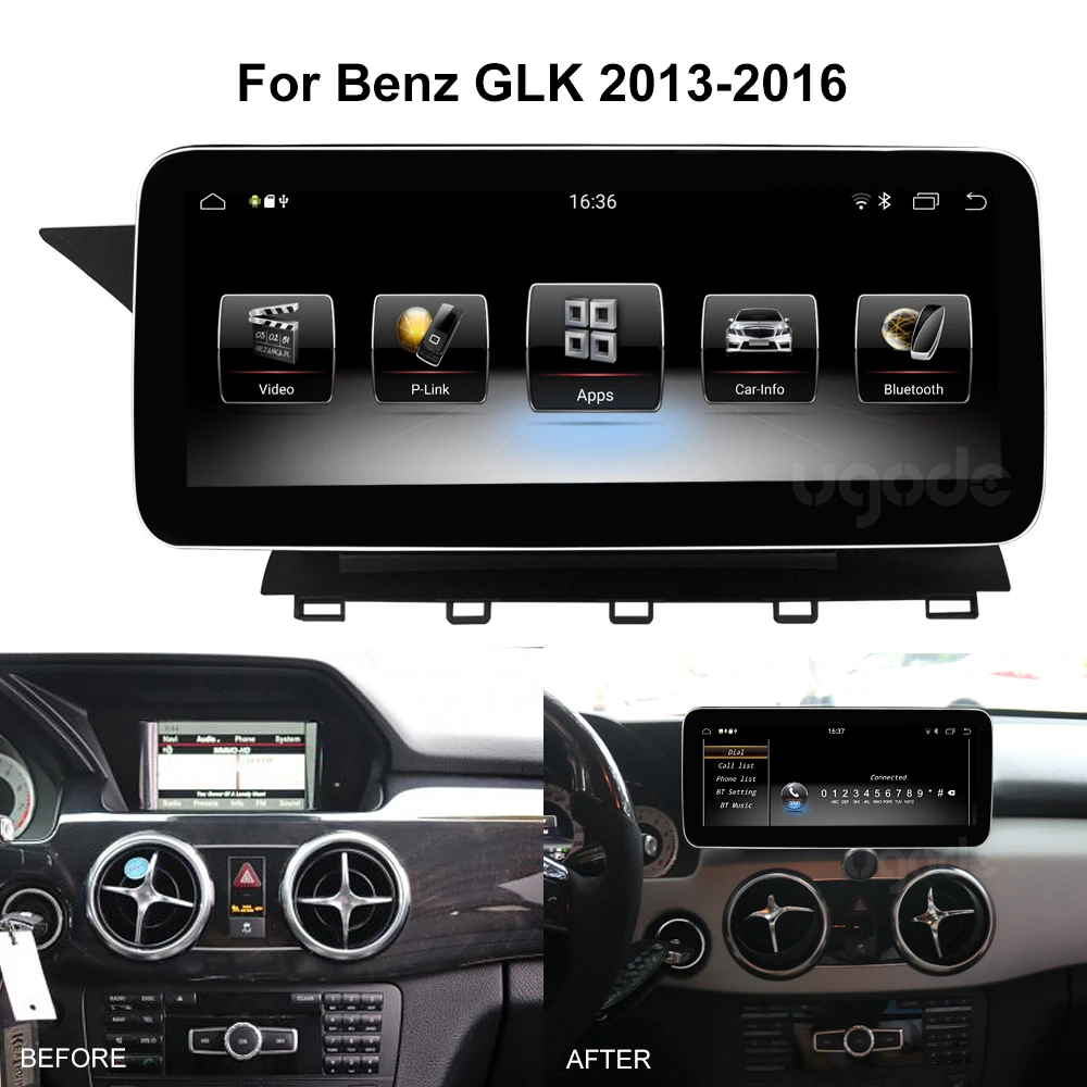 Ugode 2013-16 GLK300 320 Android 9 0 экран автомобильный gps навигационная мультимедийная система