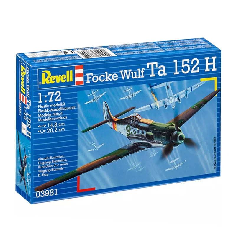 

Revell plastic assembly model 1/72 scale Focke-Wulf Ta152H fighter adult collection DIY assembly kit 03981