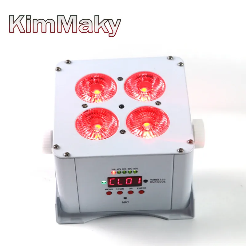 10 шт. + зарядный чехол светодиодный uplighting mini 4X18w Аккумулятор беспроводной с