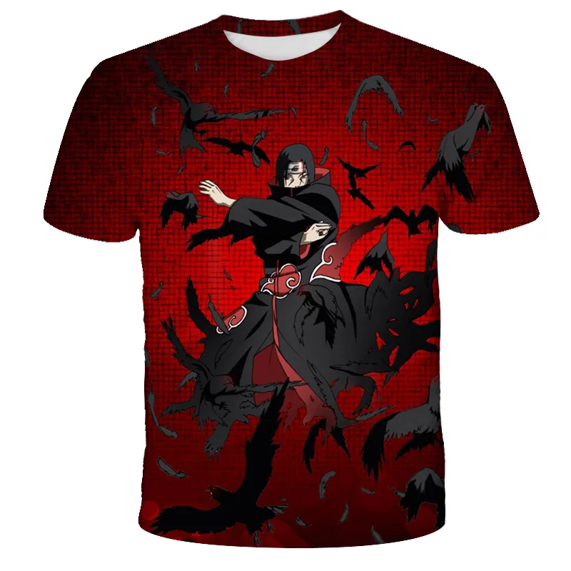 

Ninja Shirt 3d Summer Animation, 2022, Boy, Girl, Children, Short Sleeve, Cool, Summer Fashion, Children, Street Clothes, Tops