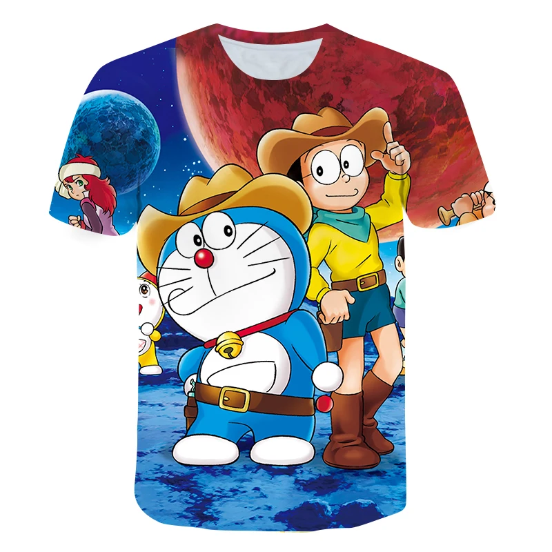 

Doraemon Kids T-shirt 3D Printing Baby Tops Street Fashion Clothes Shirts