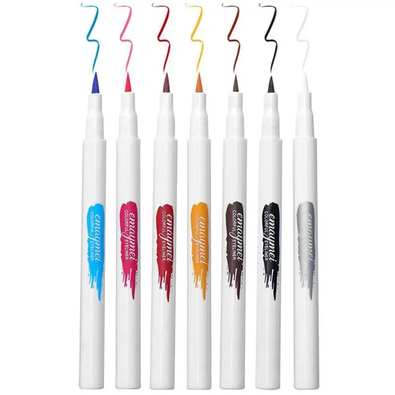

7 Colors Matte Liquid Eyeliner Set Long Lasting Waterproof Eyeliner Set Colored Eyeliner Pen Eye Liners Pencils For Women