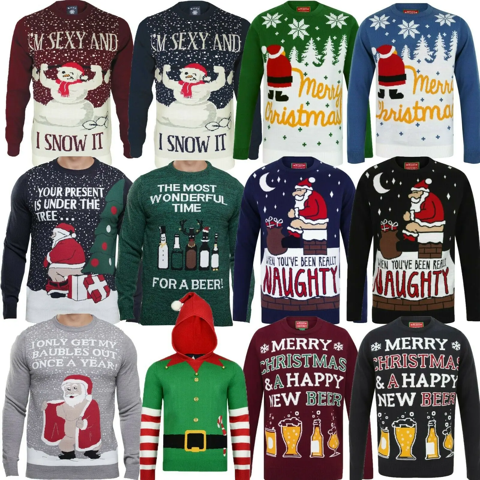 

Мужской вязаный свитер с круглым вырезом