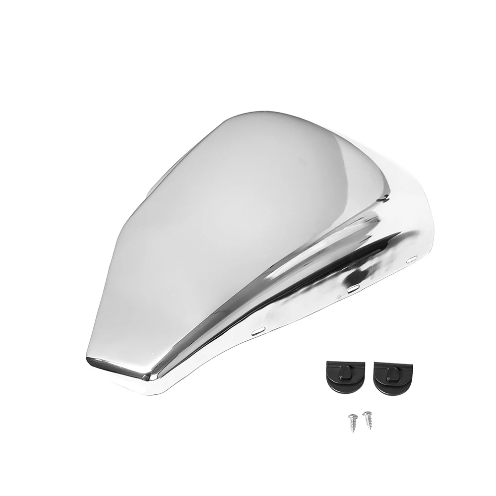 Motorcycel хромированная левая сторона крышка аккумулятора стальная черная для Harley